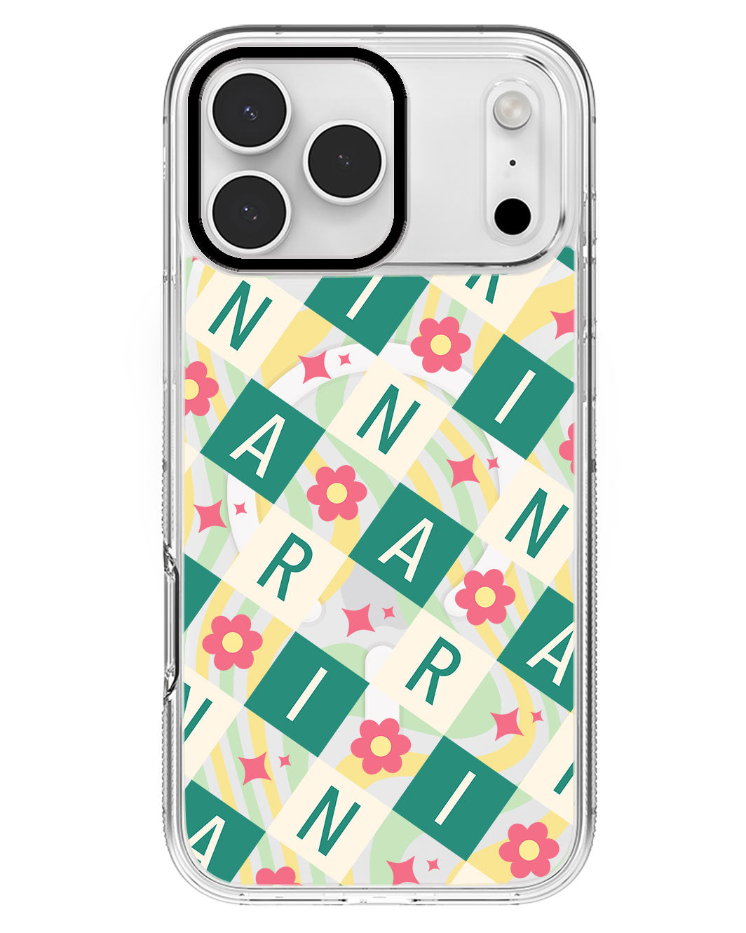 iPhone Rearguard MagSwap - CUSTOM MONOGRAM 3.0 Flower Grid 4.0
