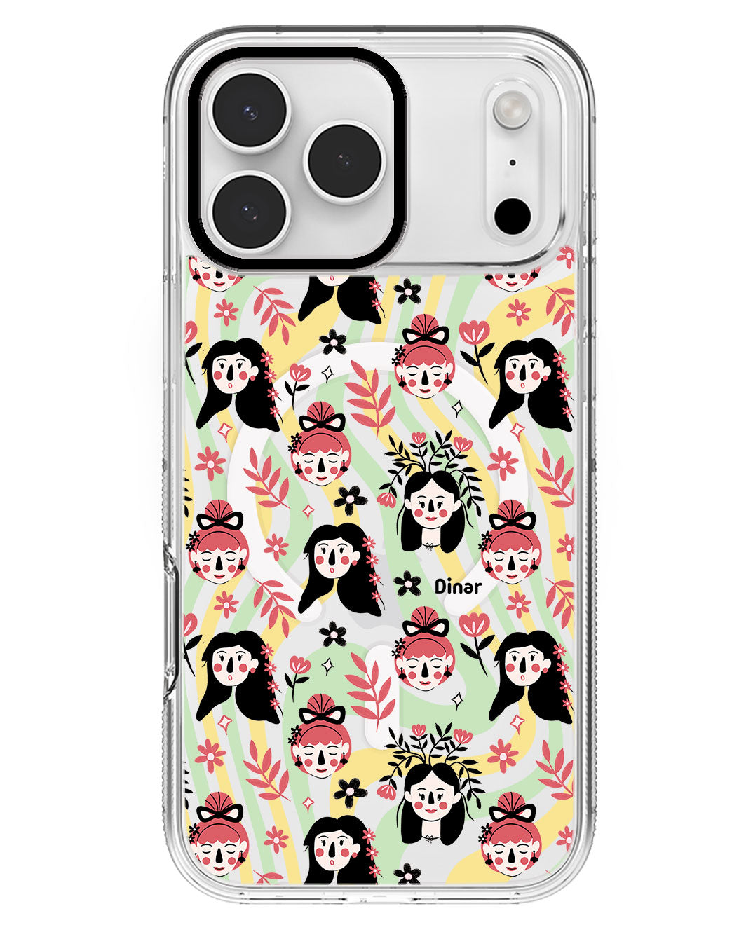 iPhone Rearguard MagSwap - Flowery Faces