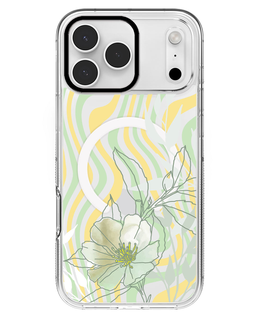 iPhone Rearguard MagSwap - Greenmint Lily