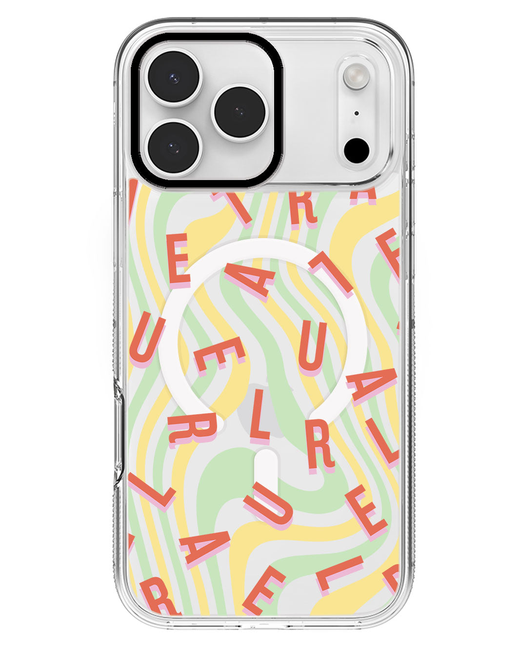 iPhone Rearguard MagSwap - CUSTOM MONOGRAM 1.0 Coral