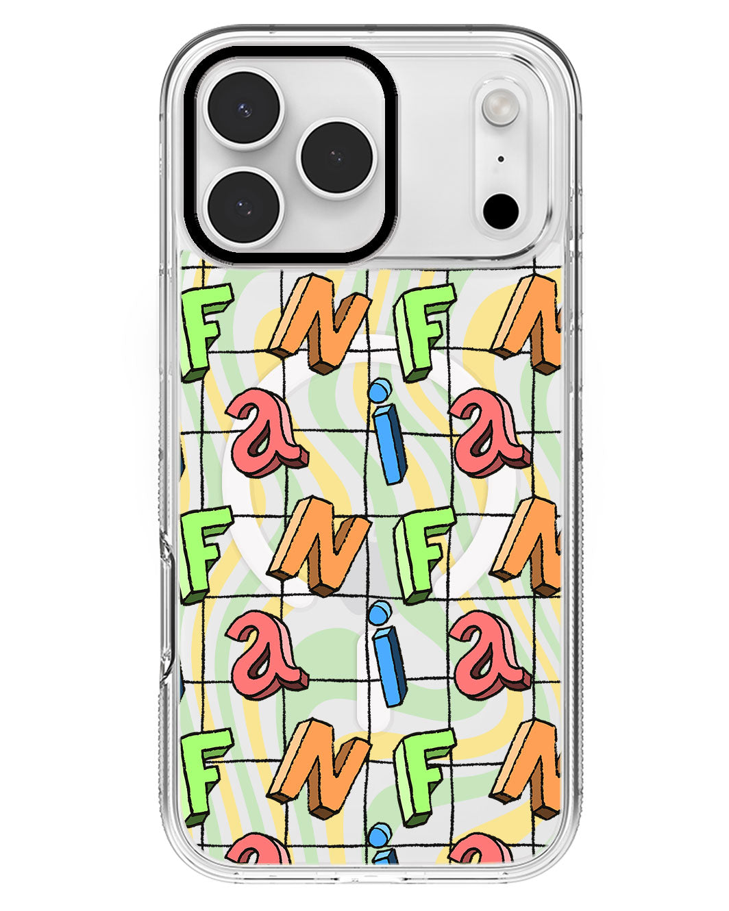 iPhone Rearguard MagSwap - Playful Monogram