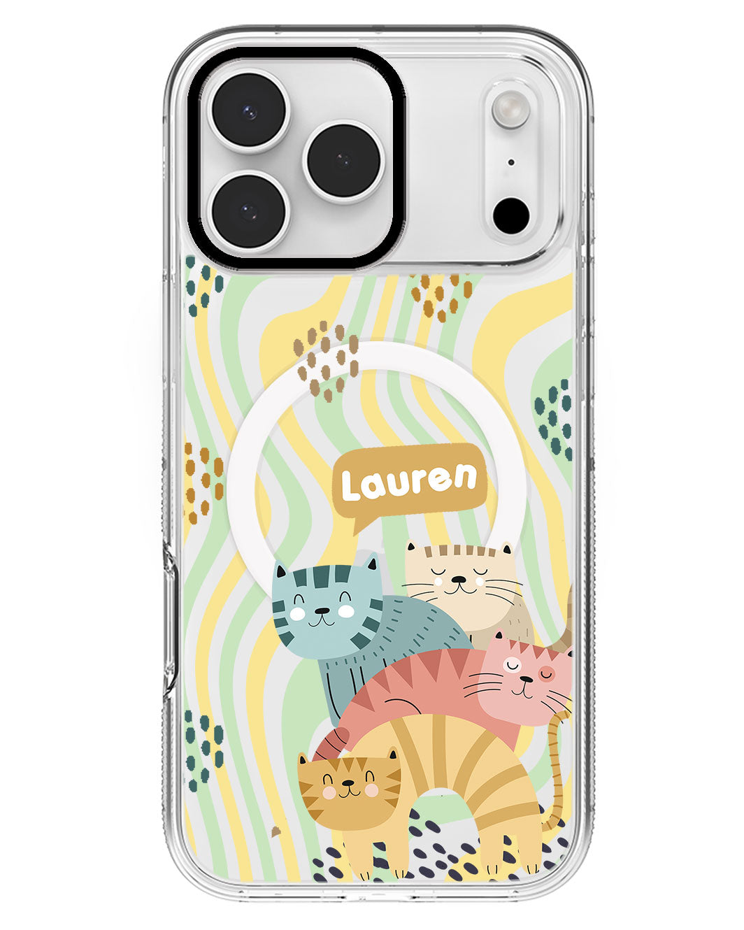 iPhone Rearguard MagSwap - Rainbow Meow 2.0