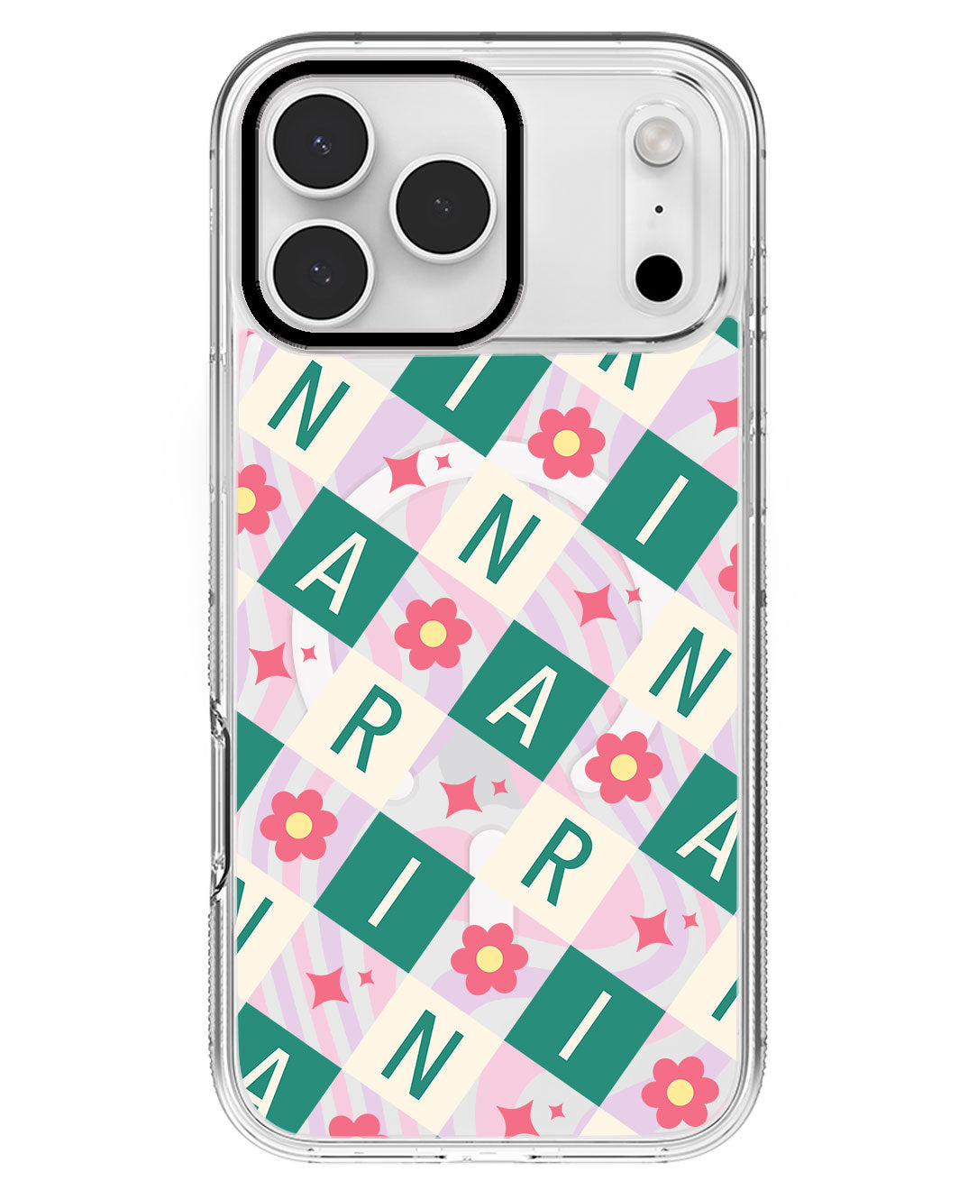 iPhone Rearguard MagSwap - CUSTOM MONOGRAM 3.0 Flower Grid 4.0