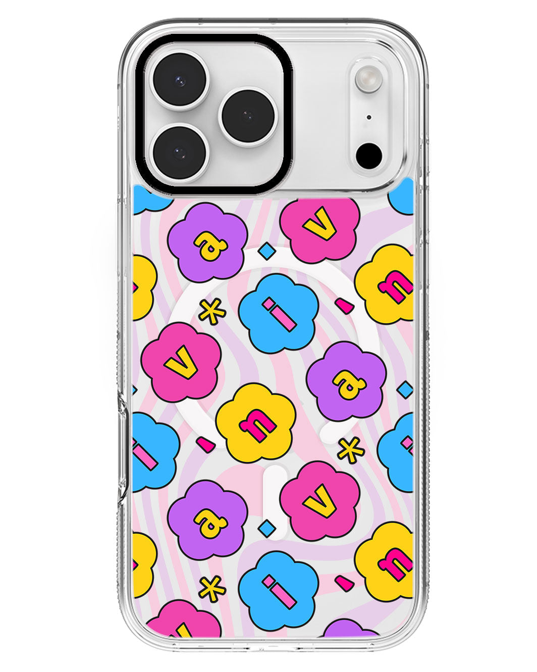 iPhone Rearguard MagSwap - CUSTOM MONOGRAM 3.0 Flower Petals 4.0