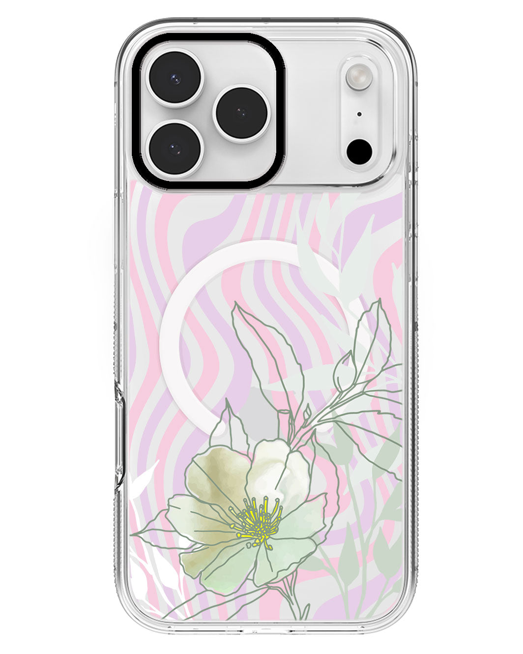 iPhone Rearguard MagSwap - Greenmint Lily