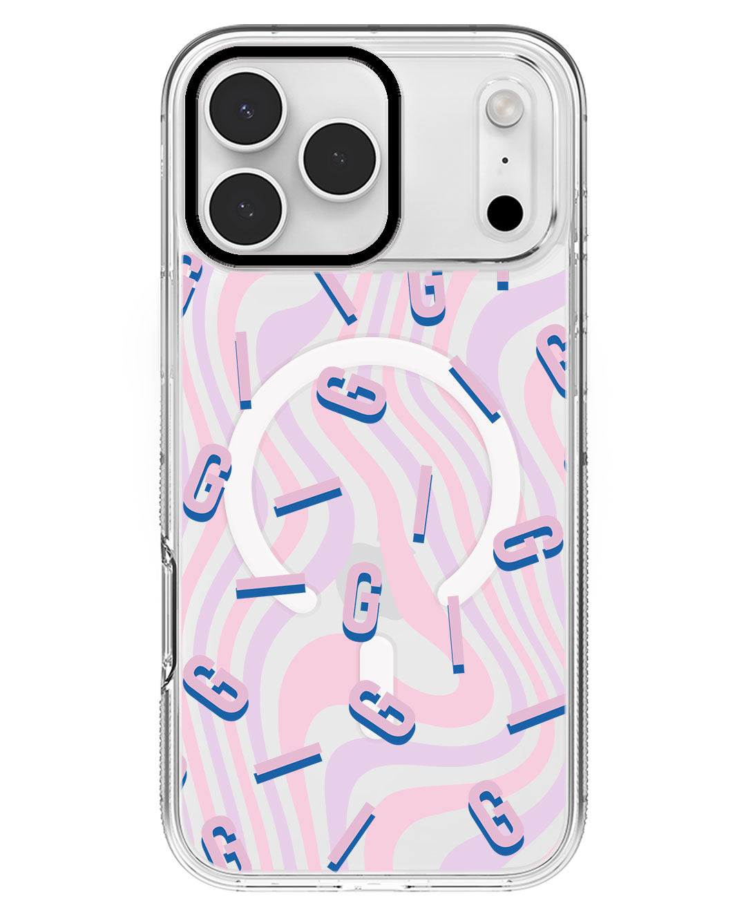 iPhone Rearguard MagSwap - CUSTOM MONOGRAM 1.0 Cotton Candy