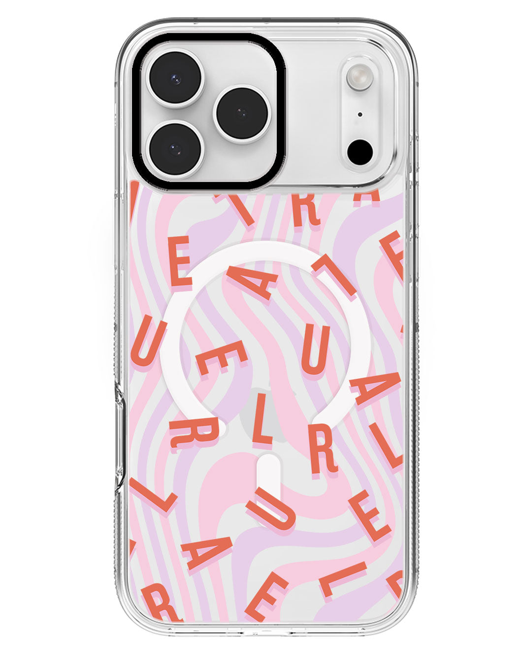 iPhone Rearguard MagSwap - CUSTOM MONOGRAM 1.0 Coral