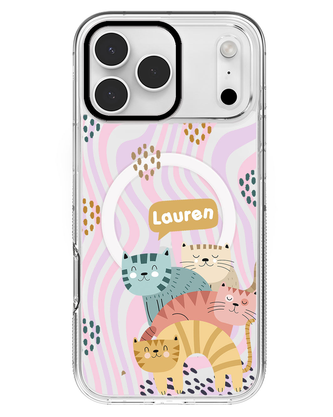 iPhone Rearguard MagSwap - Rainbow Meow 2.0