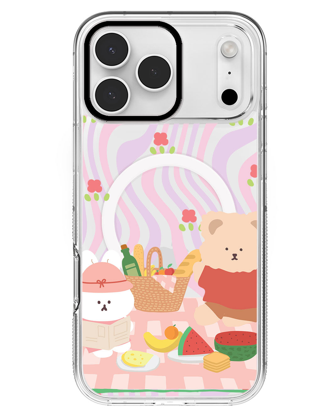 iPhone Rearguard MagSwap - Picnic Bear Pink