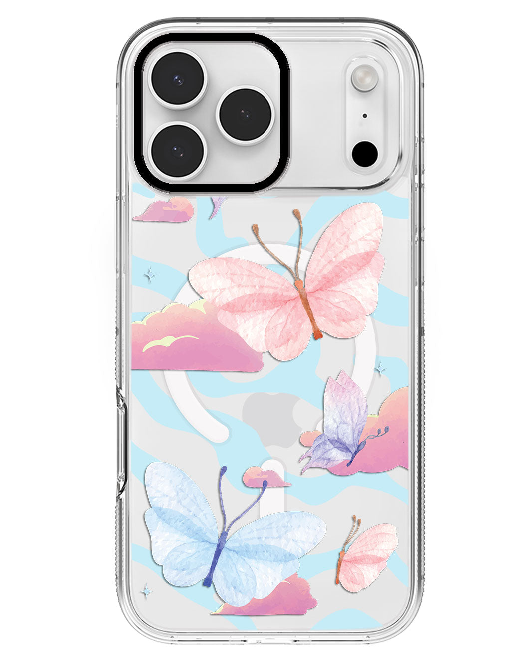 iPhone Rearguard MagSwap - Butterfly & Clouds