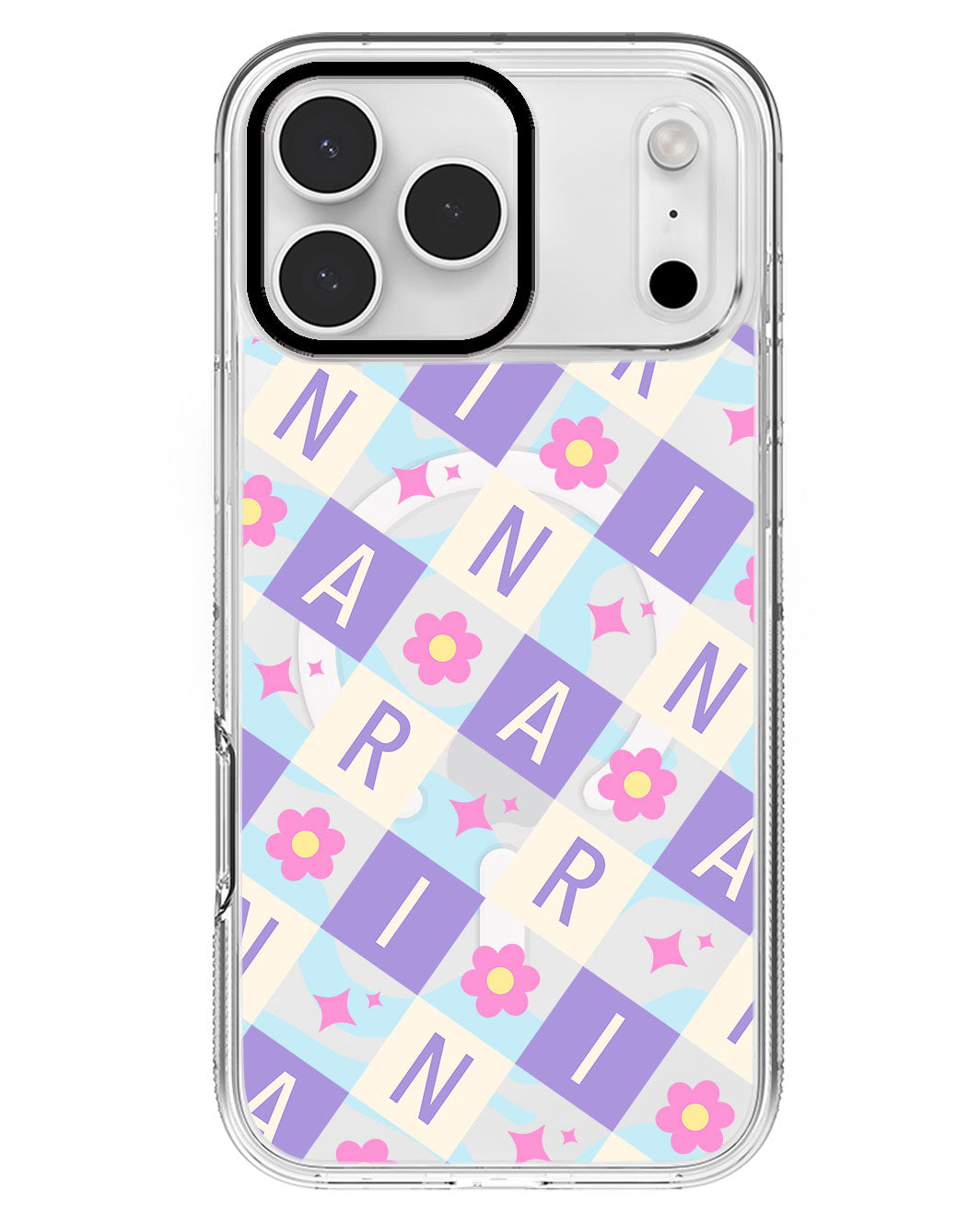 iPhone Rearguard MagSwap - CUSTOM MONOGRAM 3.0 Flower Grid 3.0