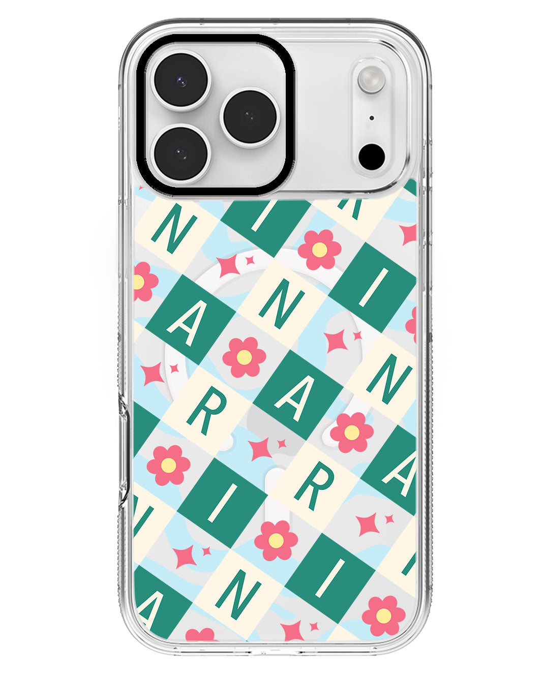 iPhone Rearguard MagSwap - CUSTOM MONOGRAM 3.0 Flower Grid 4.0