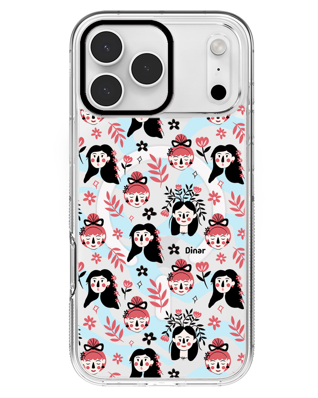 iPhone Rearguard MagSwap - Flowery Faces