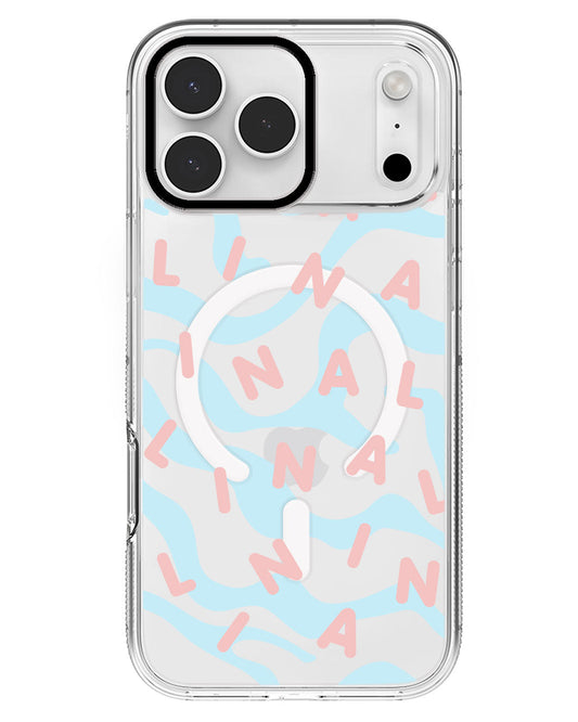 iPhone Rearguard MagSwap - CUSTOM MONOGRAM 2.0 Rosewater
