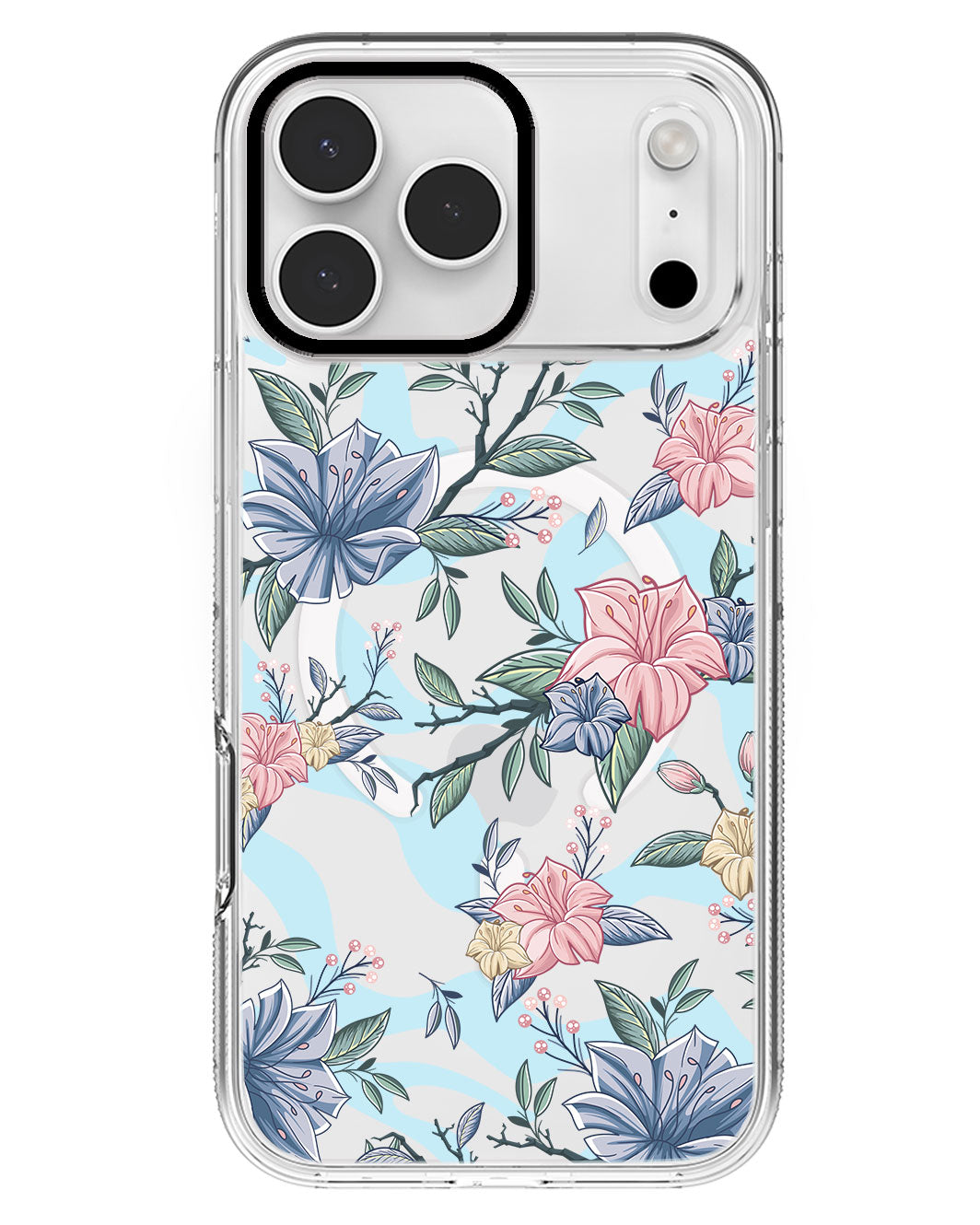 iPhone Rearguard MagSwap - Pink & Blue Floral