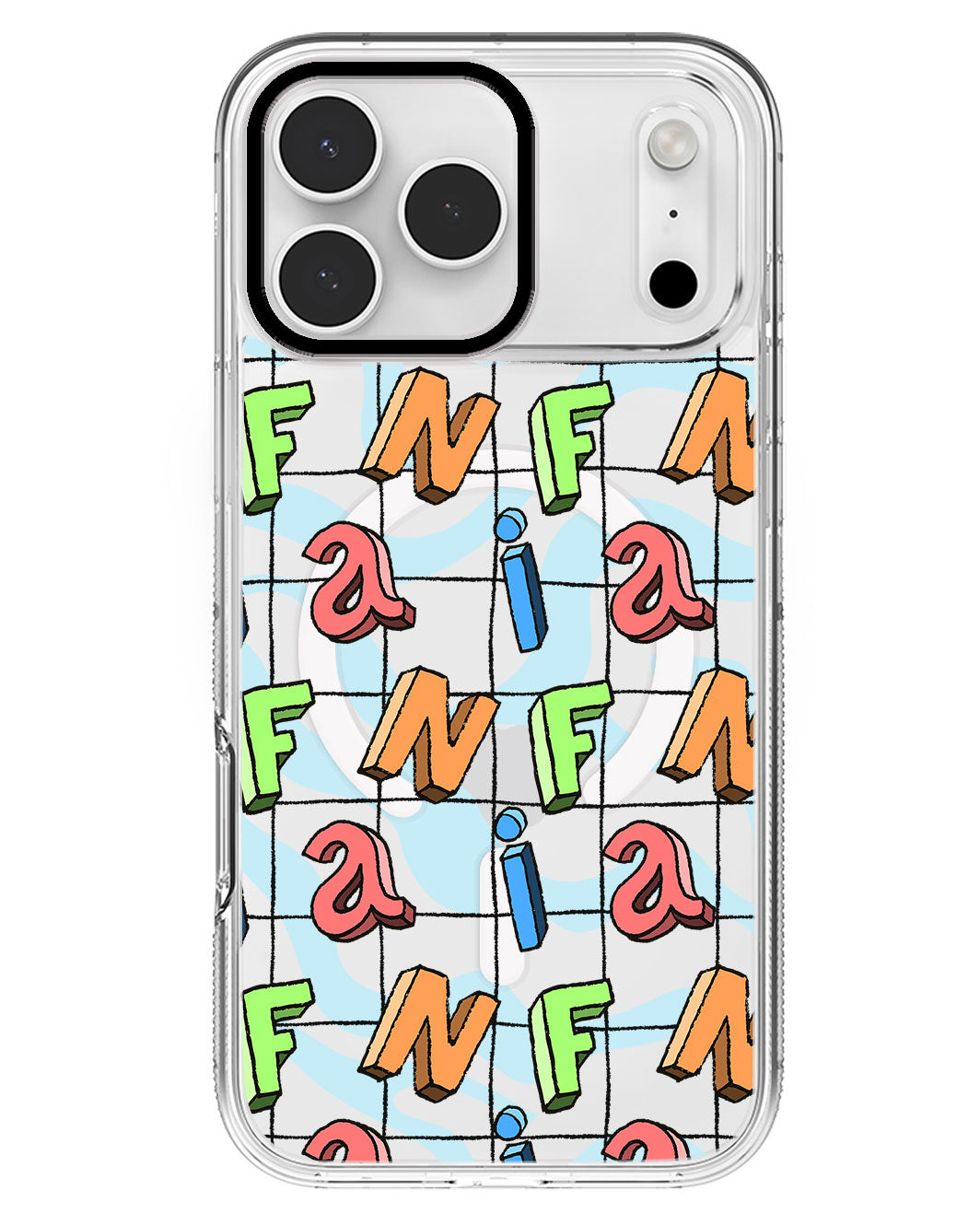 iPhone Rearguard MagSwap - Playful Monogram