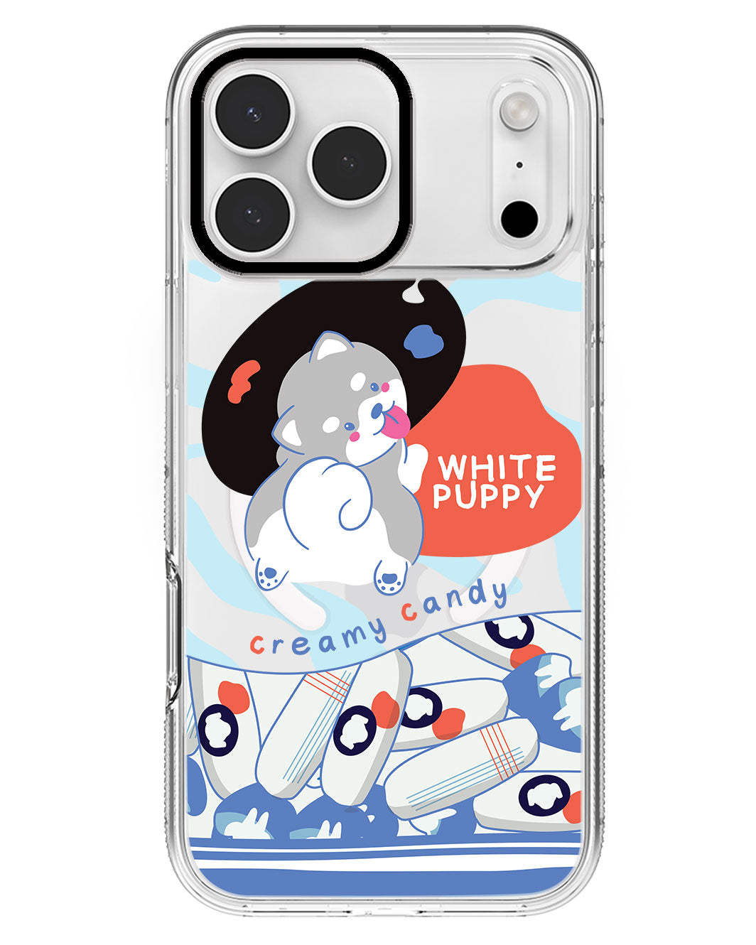iPhone Rearguard MagSwap - White Puppy