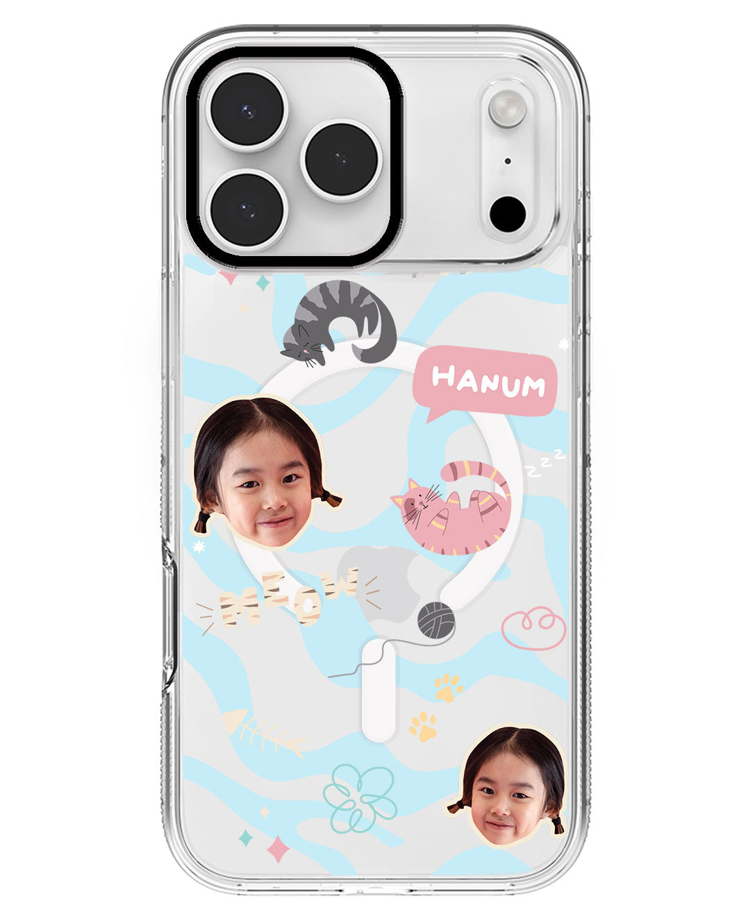 iPhone Rearguard MagSwap - Face Grid Kitty