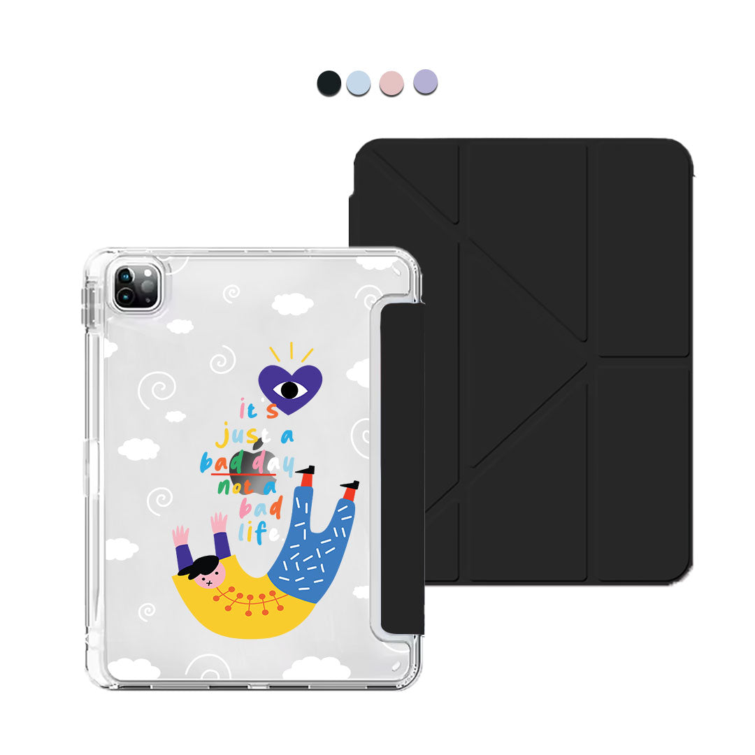 iPad Y-Fold Flip Cover - Bad Day