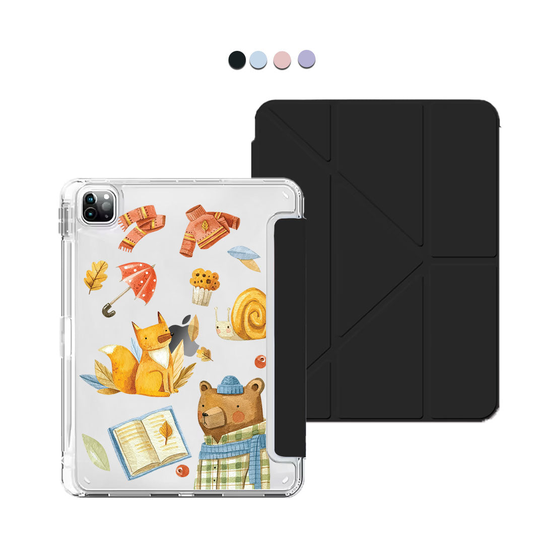iPad Y-Fold Flip Cover - Bear & Fox