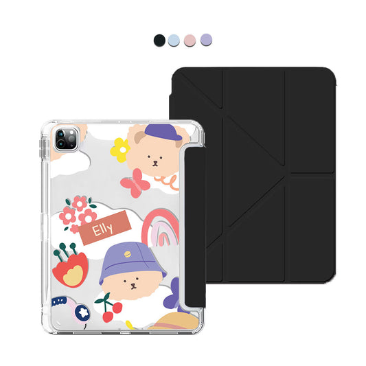 iPad Y-Fold Flip Cover - Bear in Style