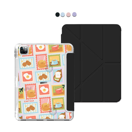 iPad Y-Fold Flip Cover - Breakfast Menu Stamps