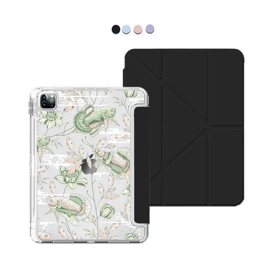 iPad Y-Fold Flip Cover - Fish and Floral 6.0