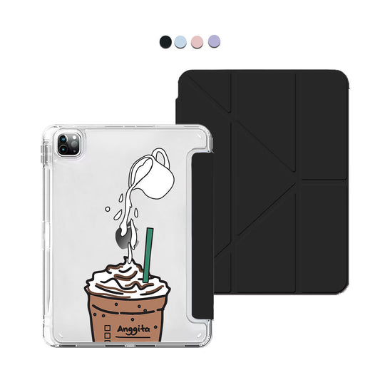 iPad Y-Fold Flip Cover - Coffee Frappe