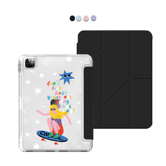 iPad Y-Fold Flip Cover - Keep Moving