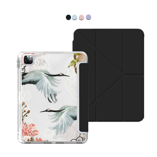 iPad Y-Fold Flip Cover - Oil Painting Birds