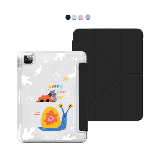 iPad Y-Fold Flip Cover - Sorry Being Slow
