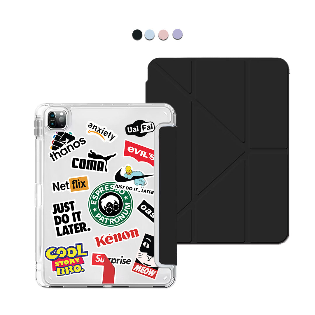 iPad Y-Fold Flip Cover - Brand Parody 1.0
