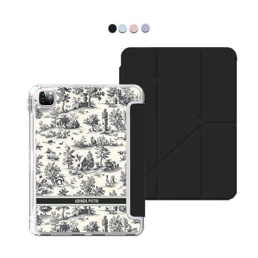 iPad Y-Fold Flip Cover - Toile du Juoy Chalet