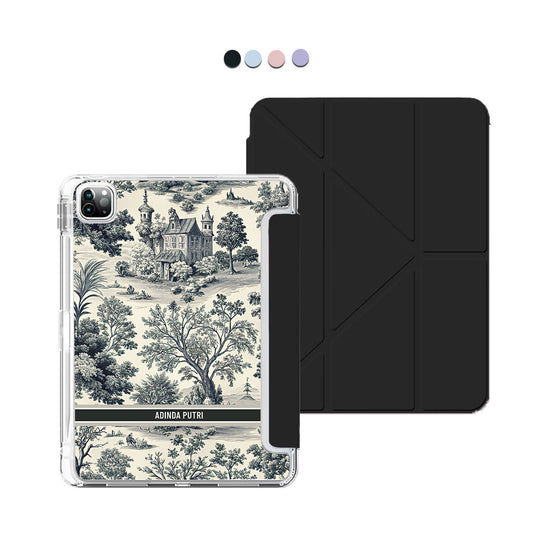 iPad Y-Fold Flip Cover - Toile du Juoy Chateau