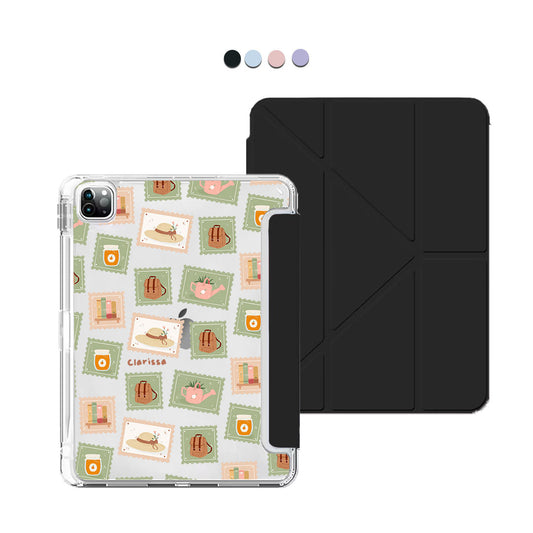 iPad Y-Fold Flip Cover - Cottagecore Stamps