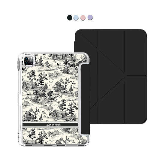 iPad Y-Fold Flip Cover - Toile du Juoy Faune