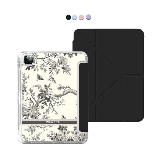 iPad Y-Fold Flip Cover - Toile du Juoy Florale