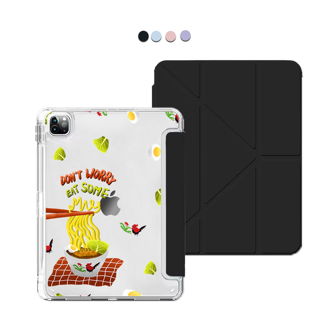 iPad Y-Fold Flip Cover - Go Eat Some Mie