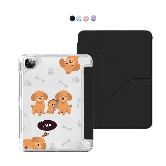 iPad Y-Fold Flip Cover - Poodle Squad