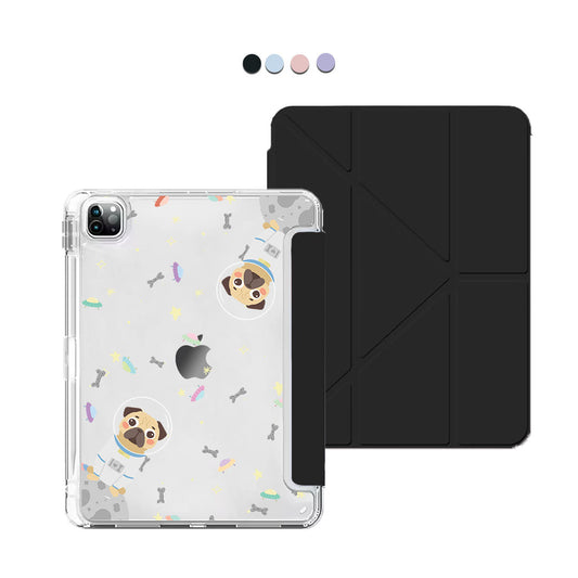 iPad Y-Fold Flip Cover - Pugstronaut