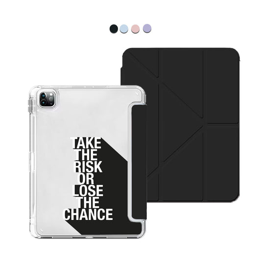 iPad Y-Fold Flip Cover - Take the Risk
