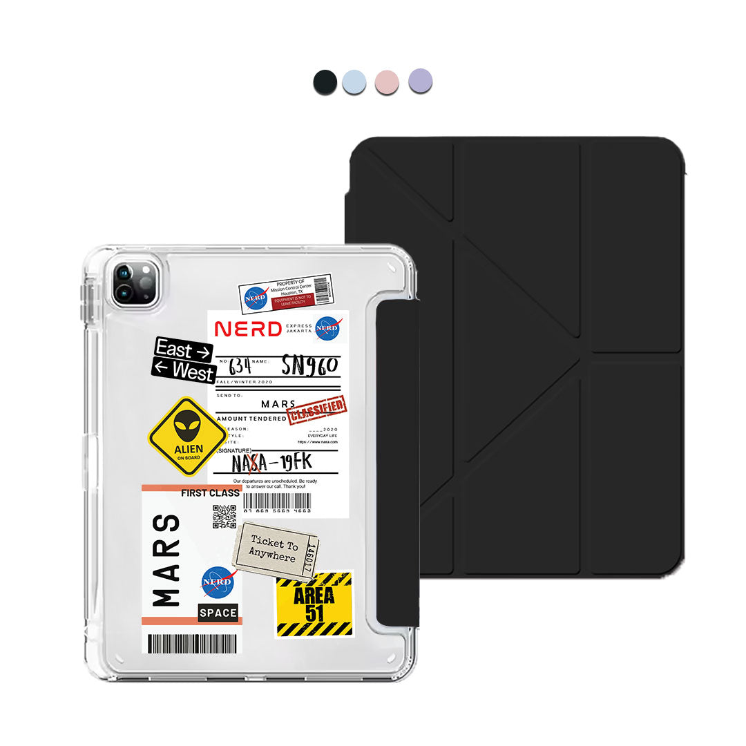 iPad Y-Fold Flip Cover - Ticket to Mars