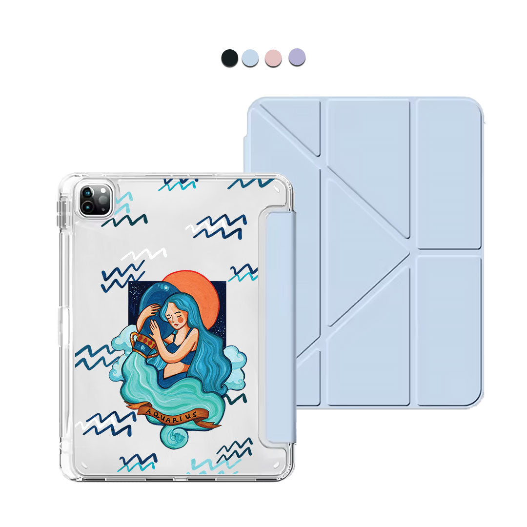 iPad Y-Fold Flip Cover - Aquarius