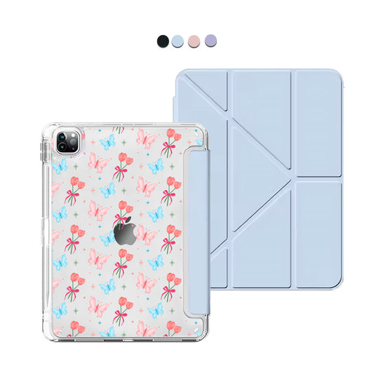 iPad Y-Fold Flip Cover - Coquette Butterfly