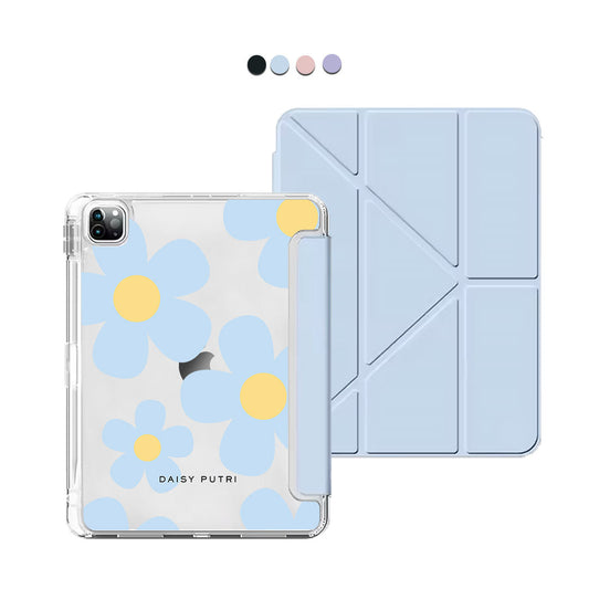 iPad Y-Fold Flip Cover - Daisy Garland