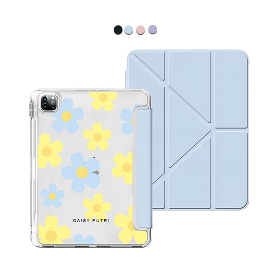 iPad Y-Fold Flip Cover - Daisy Skies