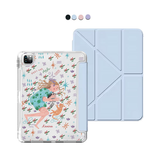 iPad Y-Fold Flip Cover - Feel the Feels