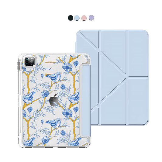 iPad Y-Fold Flip Cover - Lovebird 10.0