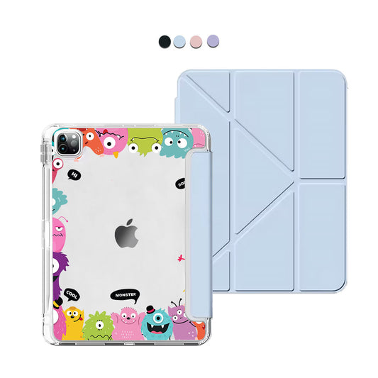 iPad Y-Fold Flip Cover - Little Monster