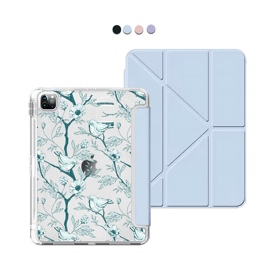iPad Y-Fold Flip Cover - Lovebird Monochrome 6.0